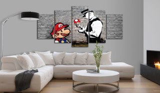 Obraz - Super Mario Mushroom Cop (Banksy)