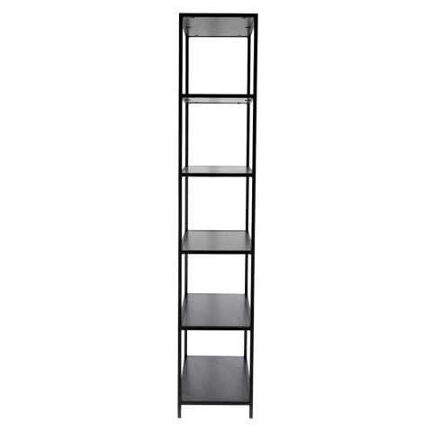 Regał Seaford IV Czarny, METALOWY, LOFT, 6 półek Regał Seaford IV Czarny, METALOWY, LOFT, 6 półek