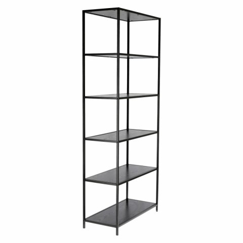 Regał Seaford IV Czarny, METALOWY, LOFT, 6 półek Regał Seaford IV Czarny, METALOWY, LOFT, 6 półek