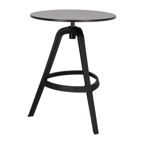 CZARNY STOLIK LOFT 60 cm, OKRĄGŁY, 3 NOGI, SALON CZARNY STOLIK LOFT 60 cm, OKRĄGŁY, 3 NOGI, SALON