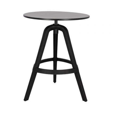CZARNY STOLIK LOFT 60 cm, OKRĄGŁY, 3 NOGI, SALON CZARNY STOLIK LOFT 60 cm, OKRĄGŁY, 3 NOGI, SALON