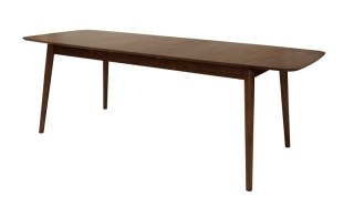 STÓŁ DREWNIANY LEGNO, ROZKŁADANY, ORZECH, DO SALONU, JADALNI, 90X220 CM