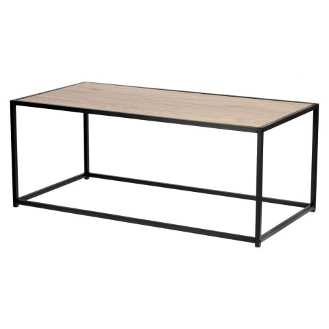 Stolik DENMARK Dąb prostokątny, metal, 100 x 50 cm