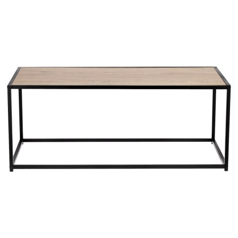 Stolik DENMARK Dąb prostokątny, metal, 100 x 50 cm