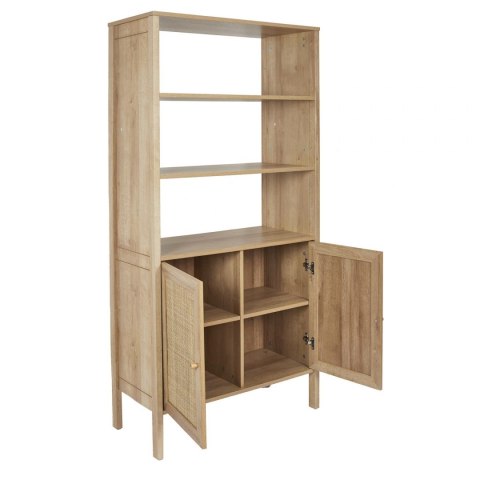 WYSOKI REGAŁ BOHO, PLECIONKA, NATURALNY, DO SALONU, SZAFA, 3 PÓŁKI WYSOKI REGAŁ BOHO, PLECIONKA, NATURALNY, DO SALONU, SZAFA, 3 PÓŁKI