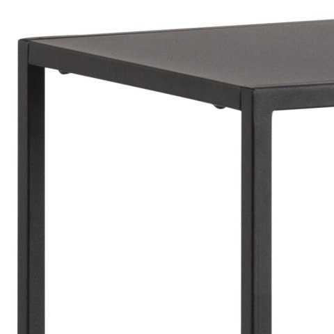 CZARNY METALOWY REGAŁ DO POKOJU, LOFT, 4 PÓŁKI, 80 CM, INDUSTRIALNY CZARNY METALOWY REGAŁ DO POKOJU, LOFT, 4 PÓŁKI, 80 CM, INDUSTRIALNY