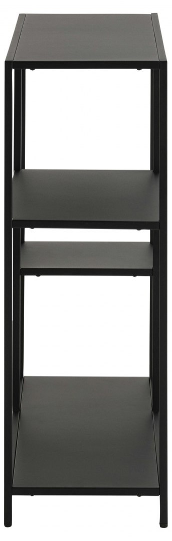CZARNY METALOWY REGAŁ DO POKOJU, LOFT, 4 PÓŁKI, 80 CM, INDUSTRIALNY CZARNY METALOWY REGAŁ DO POKOJU, LOFT, 4 PÓŁKI, 80 CM, INDUSTRIALNY