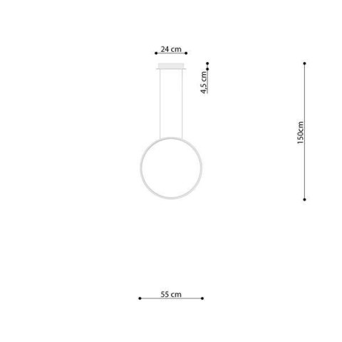 Lampa wisząca RIO 55 biały LED 4000K Lampa wisząca RIO 55 biały LED 4000K