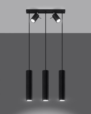 Lampa wisząca RING 3 czarny