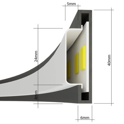 Lampa wisząca RIO 110 czarny LED 3000K Lampa wisząca RIO 110 czarny LED 3000K
