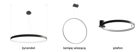 Lampa wisząca RIO 110 czarny LED 3000K Lampa wisząca RIO 110 czarny LED 3000K