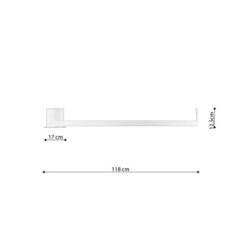 Plafon RIO 110 czarny LED 3000K Plafon RIO 110 czarny LED 3000K
