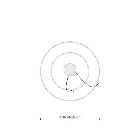 Żyrandol RIO 2 55/78 czarny LED 3000K Żyrandol RIO 2 55/78 czarny LED 3000K