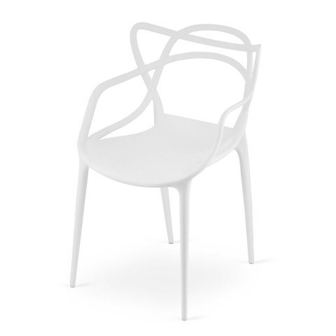 ZESTAW 4 x BIAŁE AŻUROWE KRZESŁO, NIETYPOWE, SALON ZESTAW 4 x BIAŁE AŻUROWE KRZESŁO, NIETYPOWE, SALON