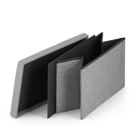 PUFA SKŁADANA XL - 60x38x38CM SZARA PUFA SKŁADANA XL - 60x38x38CM SZARA