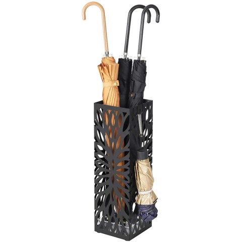 AŻUROWY CZARNY STOJAK NA PARASOLE LOFT, METALOWY, 50 CM AŻUROWY CZARNY STOJAK NA PARASOLE LOFT, METALOWY, 50 CM