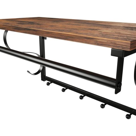 PÓŁKA Z WIESZAKAMI DO PRZEDPOKOJU, LOFT, METAL