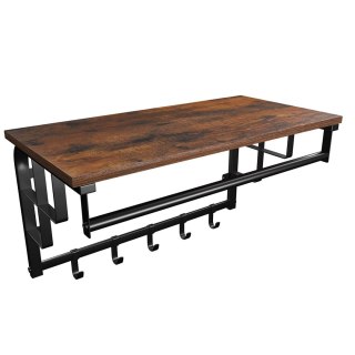 PÓŁKA Z WIESZAKAMI DO PRZEDPOKOJU, LOFT, METAL