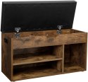 SZAFKA NA BUTY Z SIEDZISKIEM, LOFT, ORZECH, 80 cm