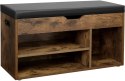 SZAFKA NA BUTY Z SIEDZISKIEM, LOFT, ORZECH, 80 cm