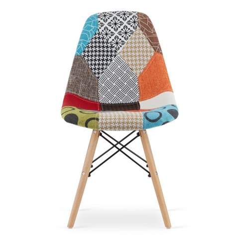ZESTAW 4x TAPICEROWANE KRZESŁO PATCHWORK, KOLOROWE ZESTAW 4x TAPICEROWANE KRZESŁO PATCHWORK, KOLOROWE