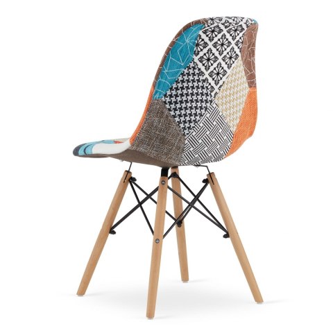 ZESTAW 4x TAPICEROWANE KRZESŁO PATCHWORK, KOLOROWE ZESTAW 4x TAPICEROWANE KRZESŁO PATCHWORK, KOLOROWE