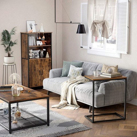 STOLIK BOCZNY LOFT, DO SALONU, CZARNY METAL, 55 cm STOLIK BOCZNY LOFT, DO SALONU, CZARNY METAL, 55 cm