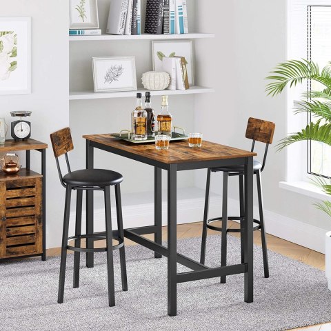 ZESTAW 2x INDUSTRIALNY HOKER Z OPARCIEM LOFT METALOWY, CZARNY, DO KUCHNI ZESTAW 2x INDUSTRIALNY HOKER Z OPARCIEM LOFT METALOWY, CZARNY, DO KUCHNI