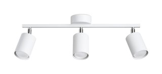 PLAFON LAMPA SUFITOWA CLARUS, BIAŁY, 3xGU10, LOFT, NOWOCZESNY, METALOWY