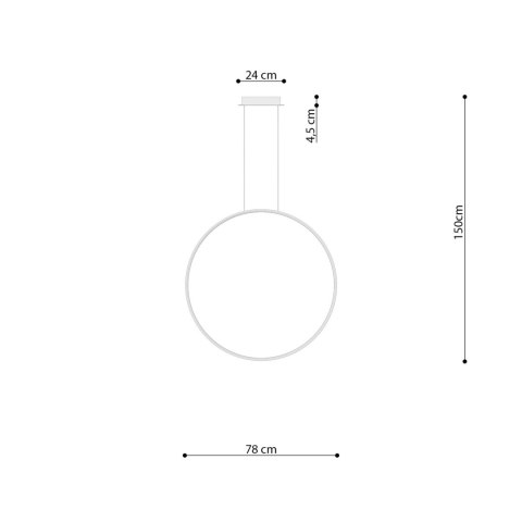 Lampa wisząca RIO 78 złota LED 3000K Lampa wisząca RIO 78 złota LED 3000K