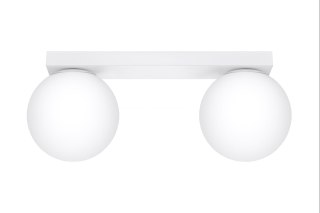 PLAFON LAMPA SUFITOWA AURA, BIAŁY, 2xG9, SZKLANE KULE, LOFT, DO SALONU