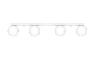 PLAFON LAMPA SUFITOWA AURA BIAŁA, 4xG9, SZKLANE KULE, NOWOCZESNA, LOFT
