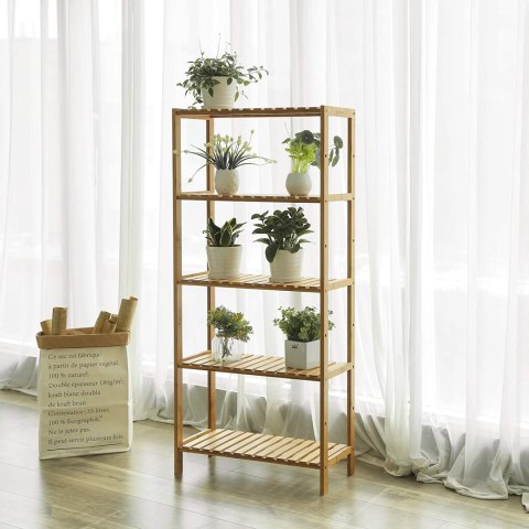 BAMBUSOWY REGAŁ BOHO, SOLIDNY, UNIWERSALNY, 5 PÓŁEK, DO POKOJU 60 cm BAMBUSOWY REGAŁ BOHO, SOLIDNY, UNIWERSALNY, 5 PÓŁEK, DO POKOJU 60 cm