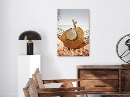 Obraz - Hamak na plaży (1-częściowy) pionowy