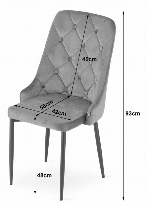 Krzesło CAPRI - zielone x 4 Krzesło CAPRI - zielone x 4