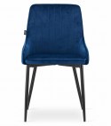 Krzesło MONZA - niebieski aksamit x 4