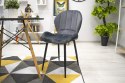 Krzesło TERNI - ciemny szary aksamit x 4