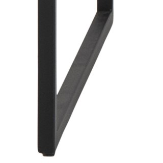 INDUSTRIALNE BIURKO DENMARK LOFT, Z SZUFLADĄ, CZARNY METAL, DĄB, 110 CM