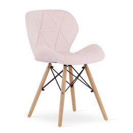 Krzesło LAGO Aksamit - róż x 1