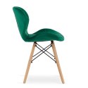 Krzesło LAGO Aksamit - zielone x 1