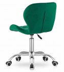 Krzesło obrotowe AVOLA aksamit - zielone