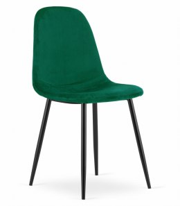 Krzesło COMO - ciemna zieleń aksamit x 1