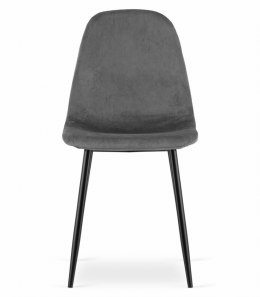 Krzesło COMO - ciemny szary aksamit x 1