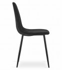 Krzesło COMO - czarny aksamit x 1