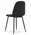 Krzesło COMO - czarny aksamit x 1