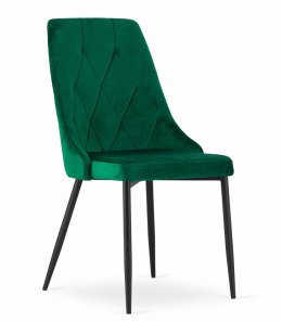 Krzesło IMOLA - ciemna zieleń aksamit x 1