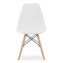 Krzesło OSAKA białe / nogi naturalne x 1