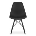 Krzesło OSAKA czarne / nogi czarne x 1