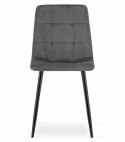 Krzesło KARA - ciemny szary aksamit x 1