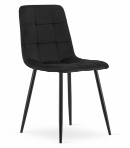 Krzesło KARA - czarny aksamit x 1